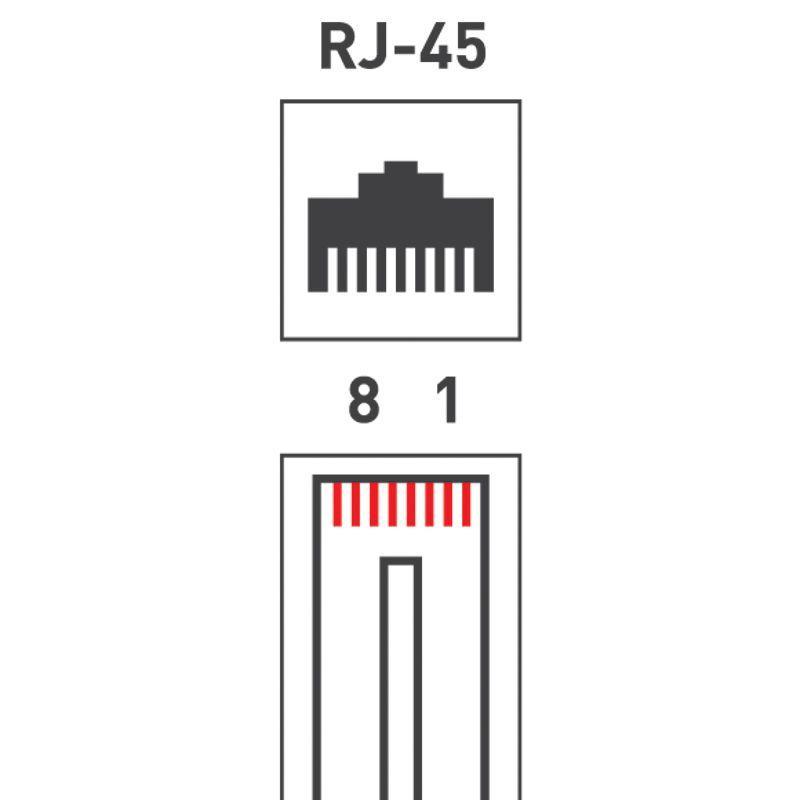 Разъем RJ45 8P8C кат.5E UTP (уп.100шт) PROCONNECT 05-1021-3